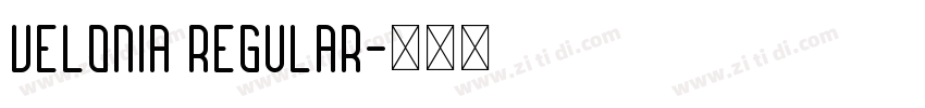 Velonia Regular字体转换